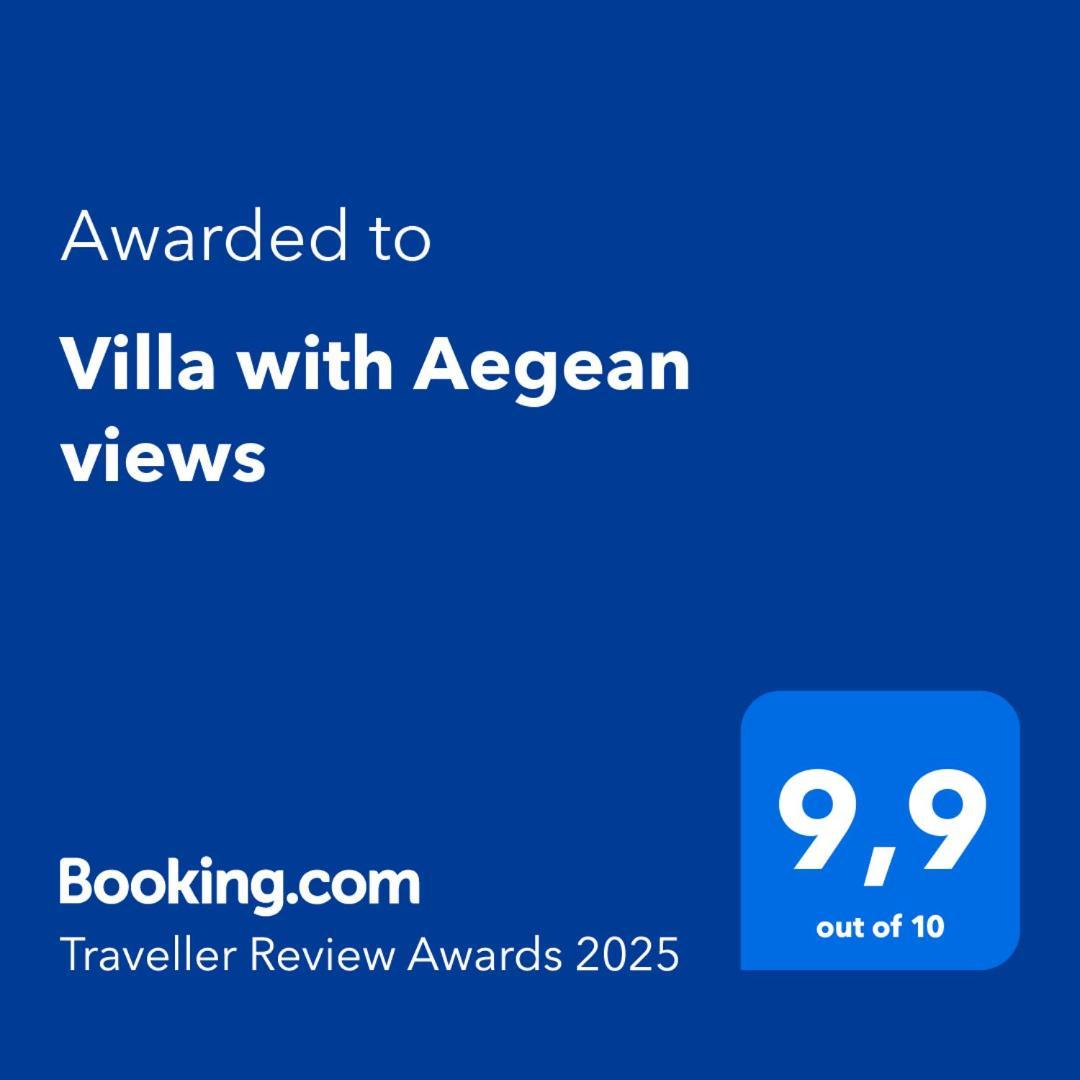 Villa With Aegean Views Akhladheri Ngoại thất bức ảnh